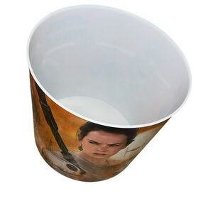Star Wars The Force Awakens Plastic Popcorn tub Bowl Rey BB-8 Kylo Ren